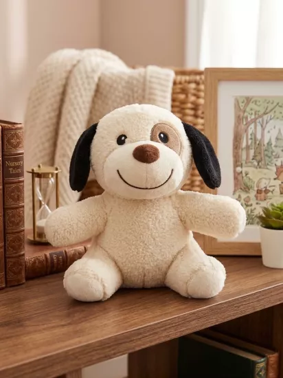 Gülen Yüzlü Sevimli Peluş Köpek 24 cm