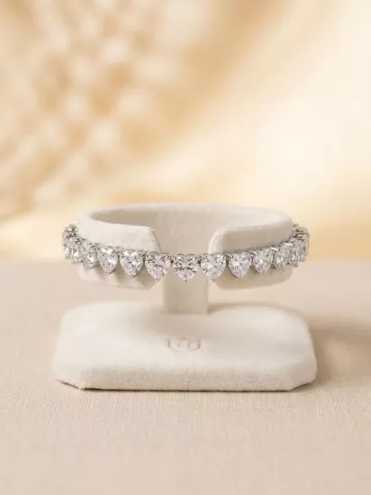 Silver Zirkon Taşlı Tasarım Bileklik